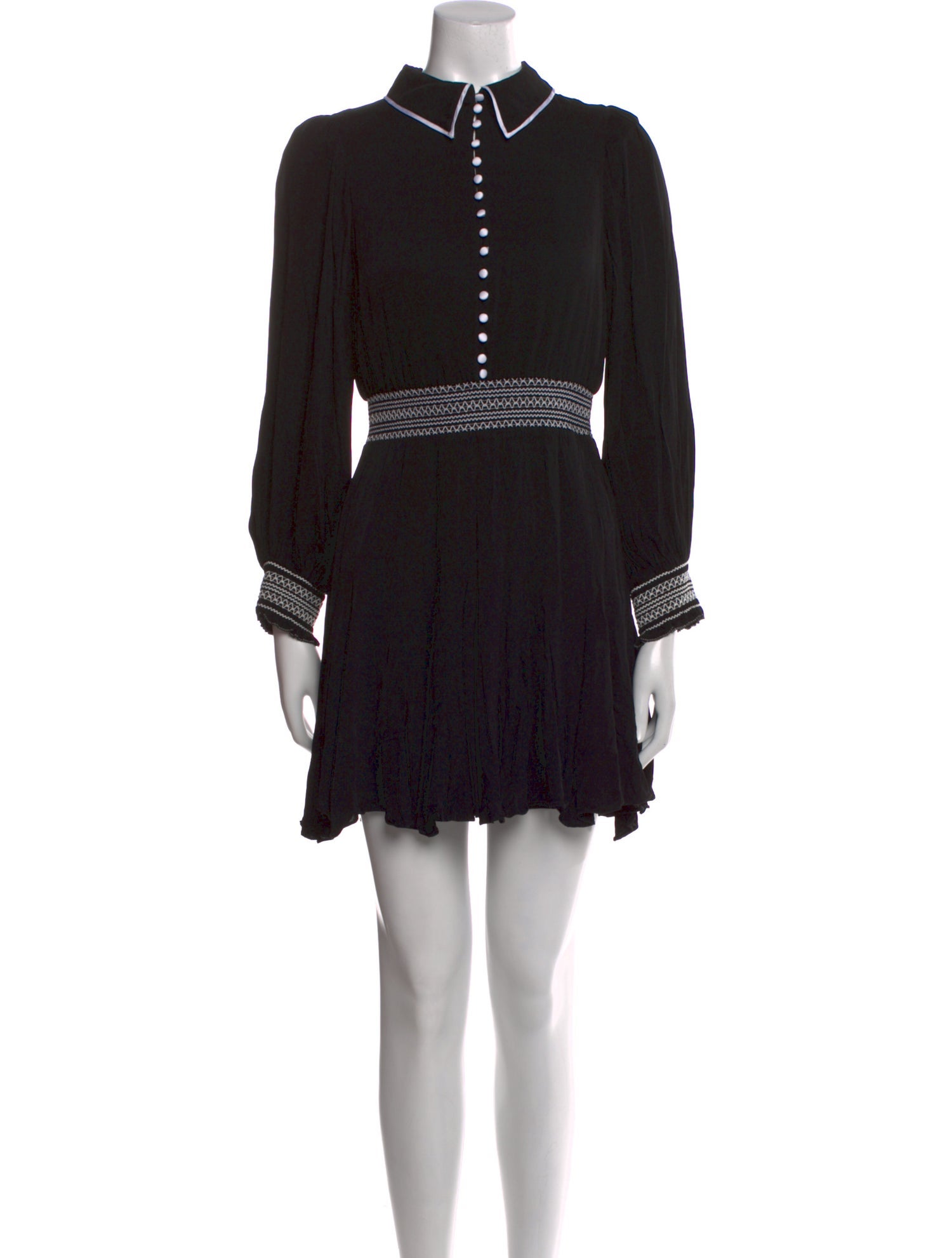 Alice + Olivia Mock Neck Mini Dress
