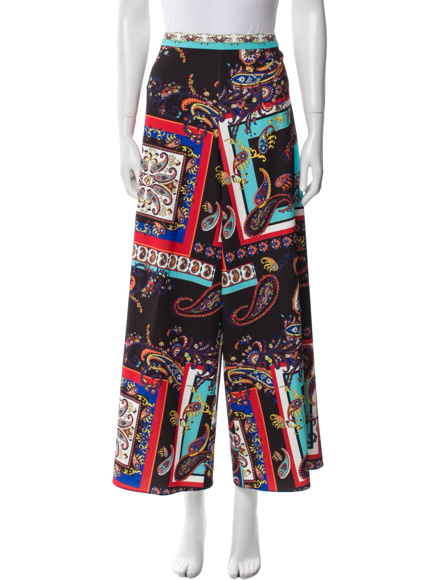 Alice + Olivia Printed Wide Leg Pants