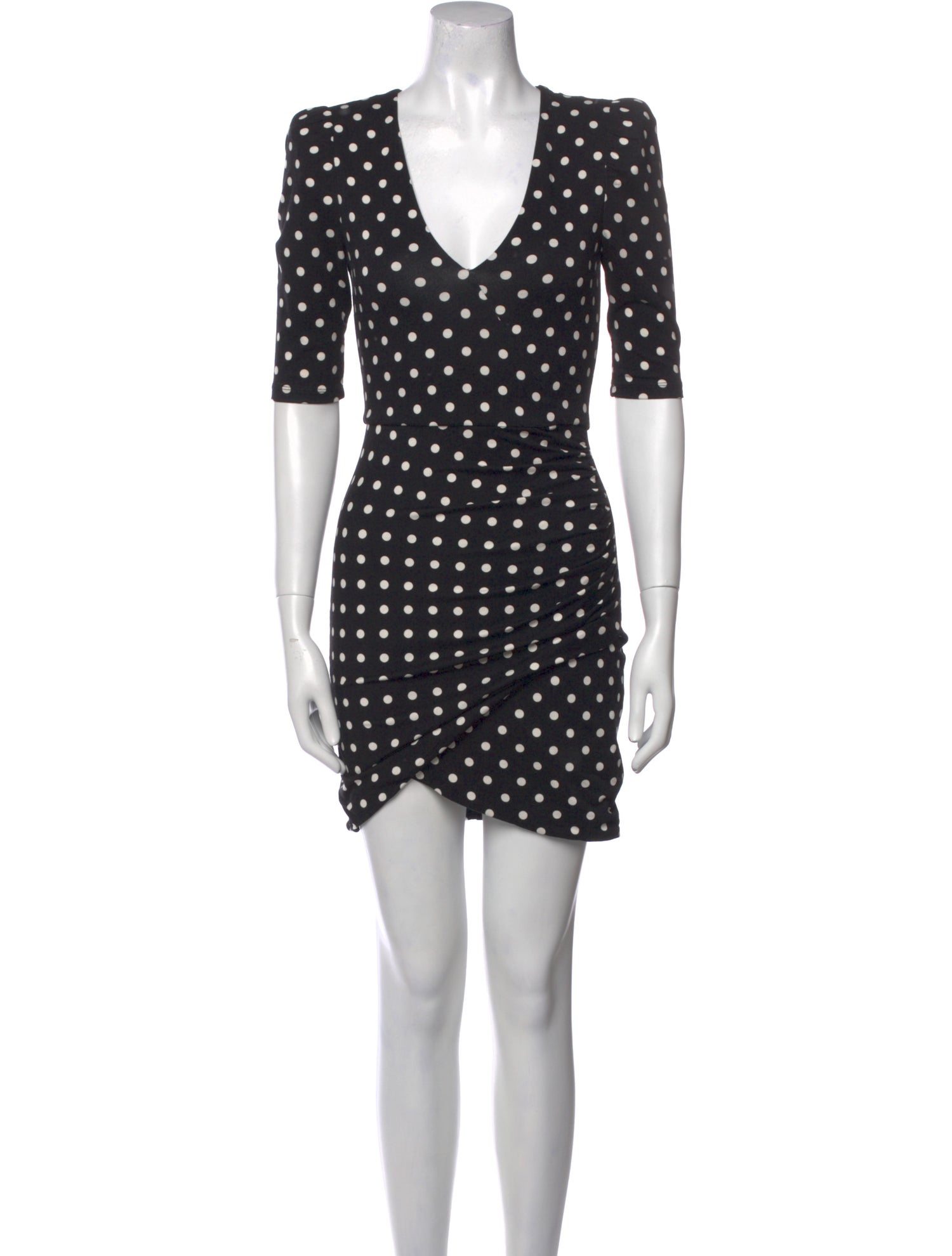 Alice + Olivia Polka Dot Print Mini Dress