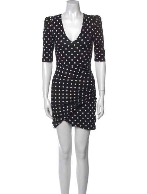 Alice + Olivia Polka Dot Print Mini Dress