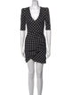 Alice + Olivia Polka Dot Print Mini Dress