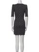 Alice + Olivia Polka Dot Print Mini Dress