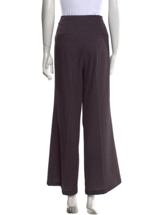 Alice + Olivia Polka Dot Print Wide Leg Pants