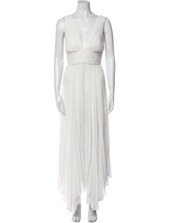 Alice + Olivia V-Neck Long Dress