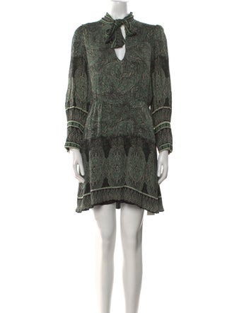 Alice + Olivia Paisley Print Mini Dress