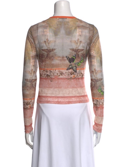 Alice + Olivia Printed Crew Neck Top