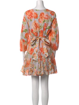 Alice + Olivia Floral Print Mini Dress