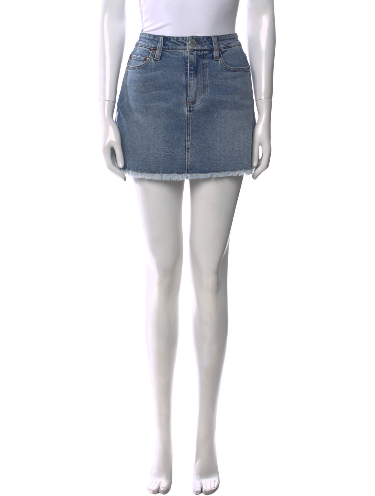 Alice + Olivia Distressed Accents Mini Skirt