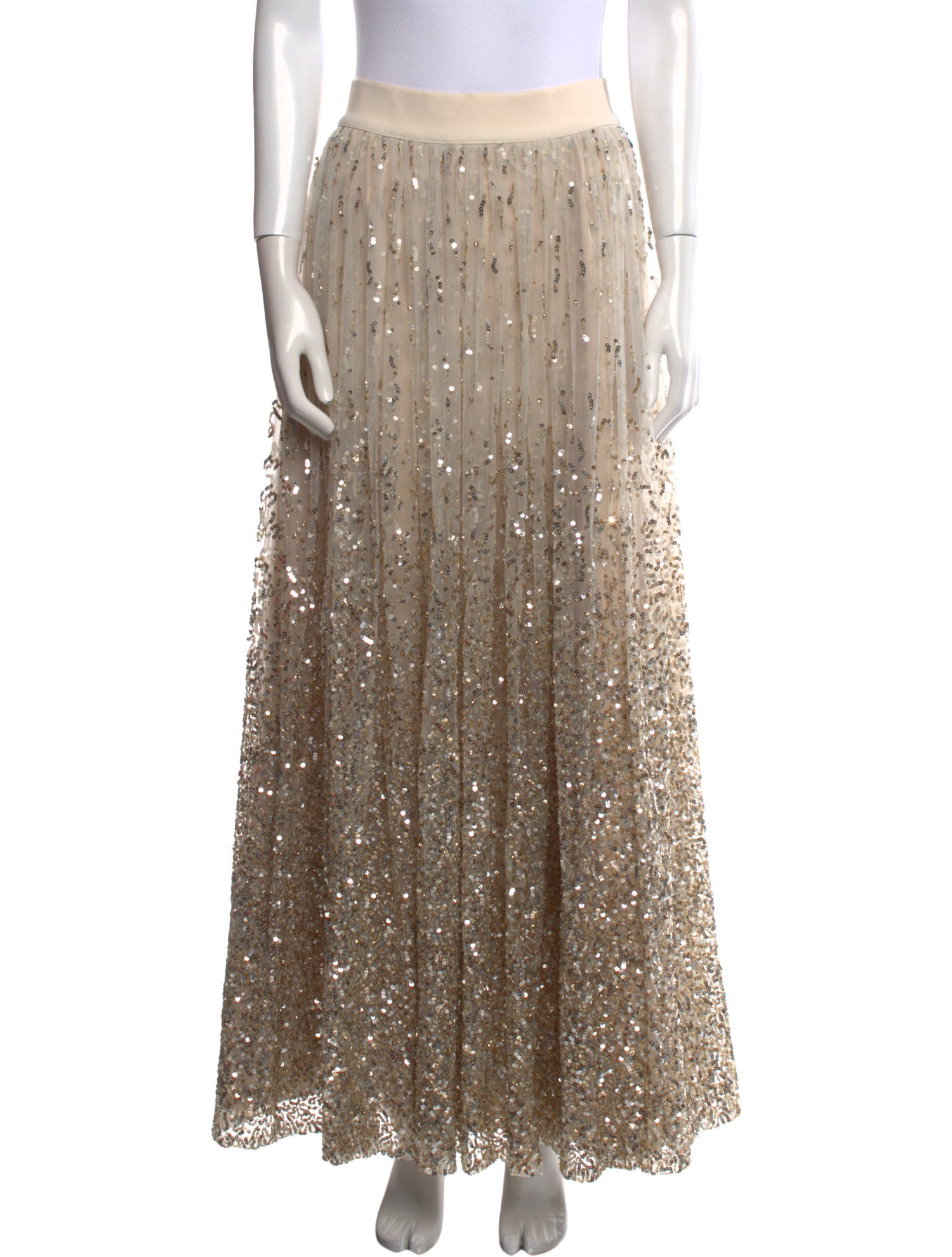 Alice + Olivia Sequin Embellishments Long Skirt w/ Tags
