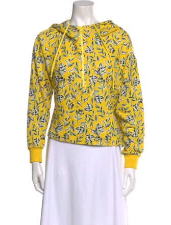 Alice + Olivia Printed Crew Neck Sweatshirt