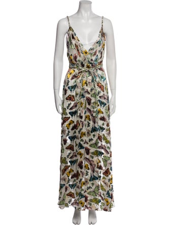 Alice + Olivia Printed Long Dress