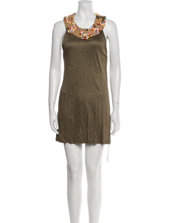 Alice + Olivia Scoop Neck Mini Dress