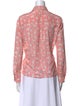 Alice + Olivia Silk Printed Button-Up Top