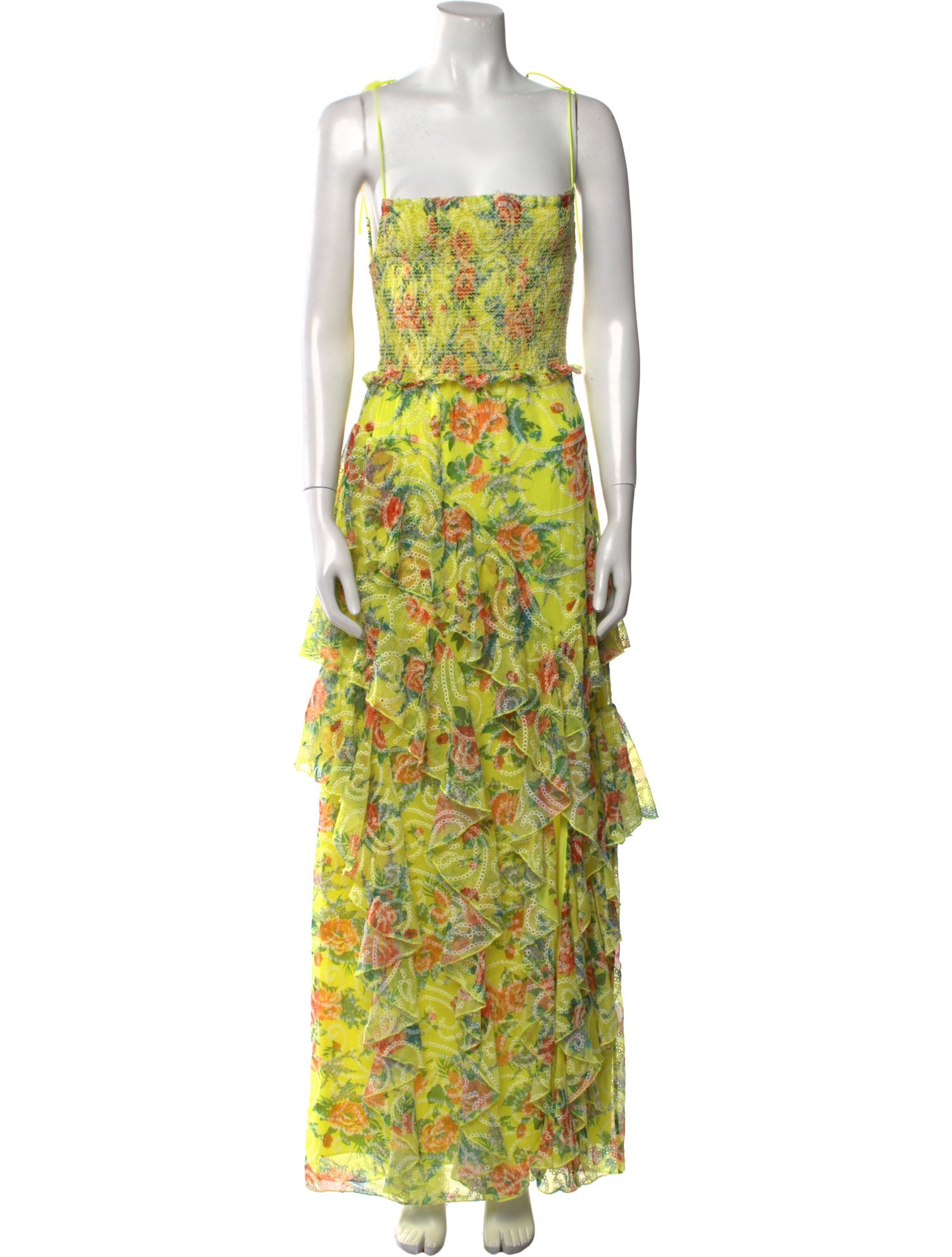 Alice + Olivia Floral Print Long Dress