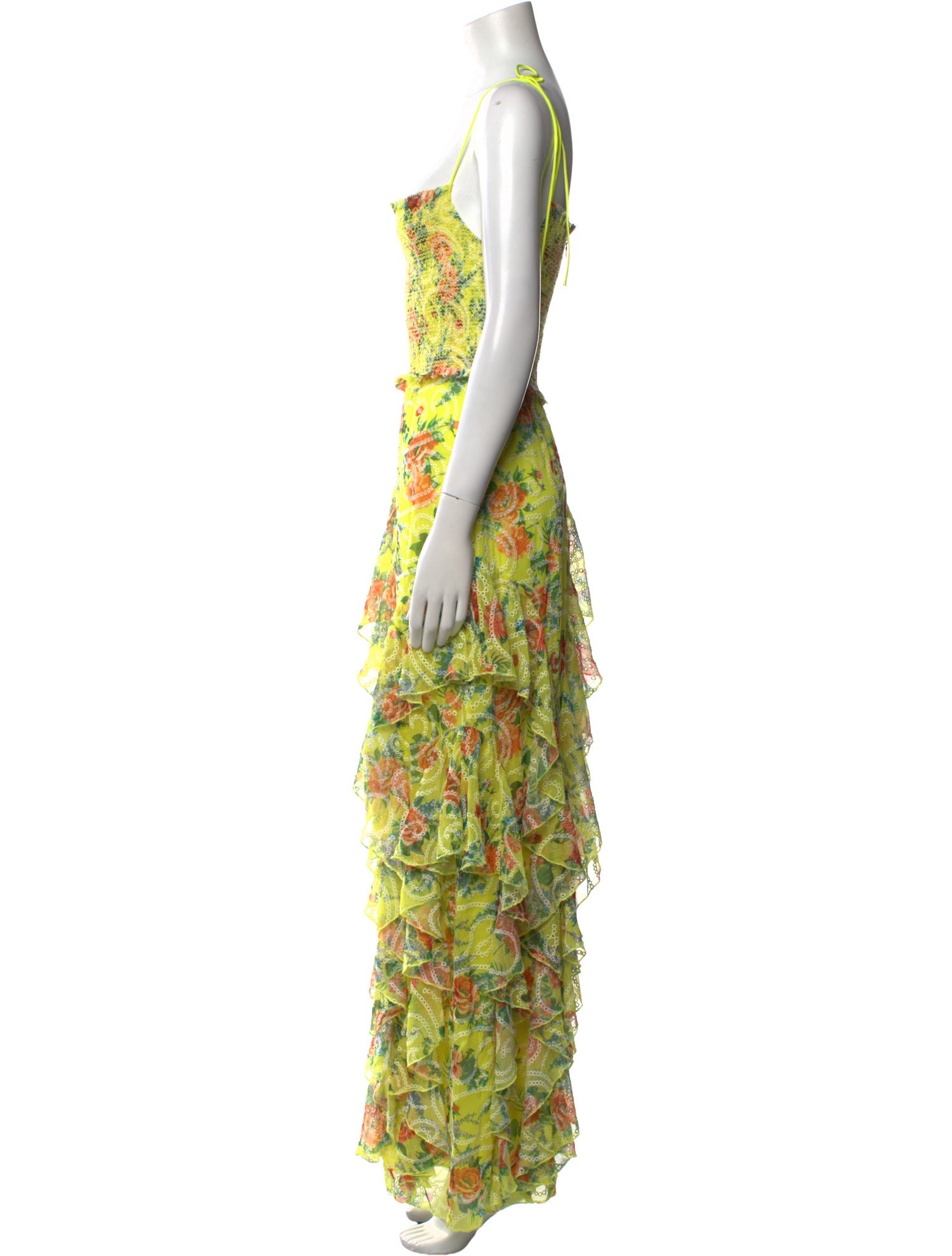 Alice + Olivia Floral Print Long Dress