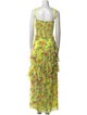 Alice + Olivia Floral Print Long Dress
