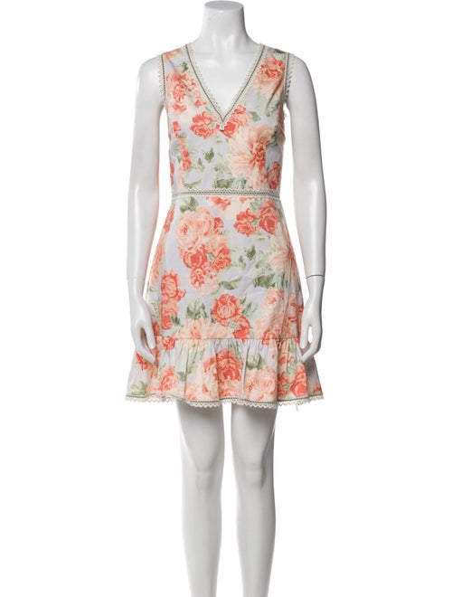 Alice + Olivia Floral Print Mini Dress