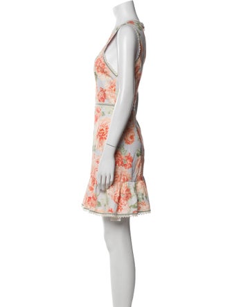 Alice + Olivia Floral Print Mini Dress