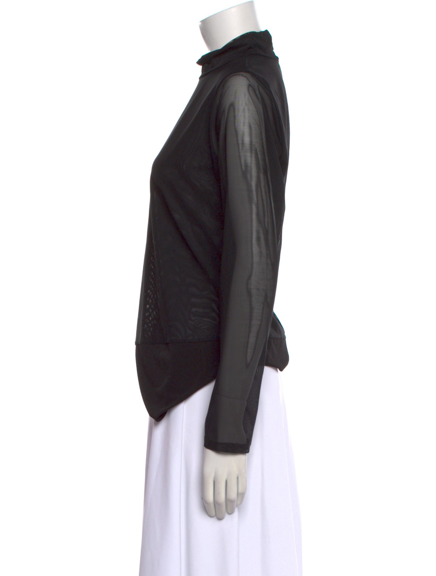 Alice + Olivia Nylon Mock Neck Sweatshirt