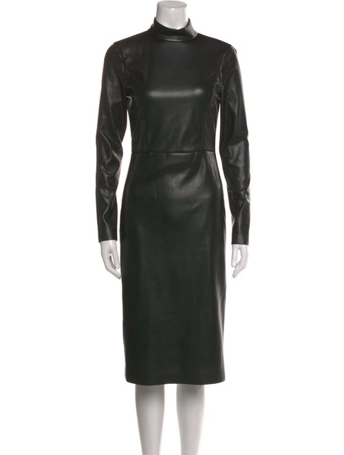 Alice + Olivia Mock Neck Midi Length Dress