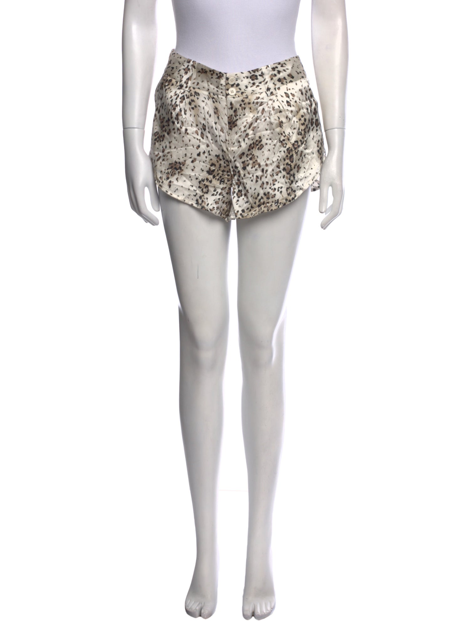 Alice + Olivia Silk Mini Shorts