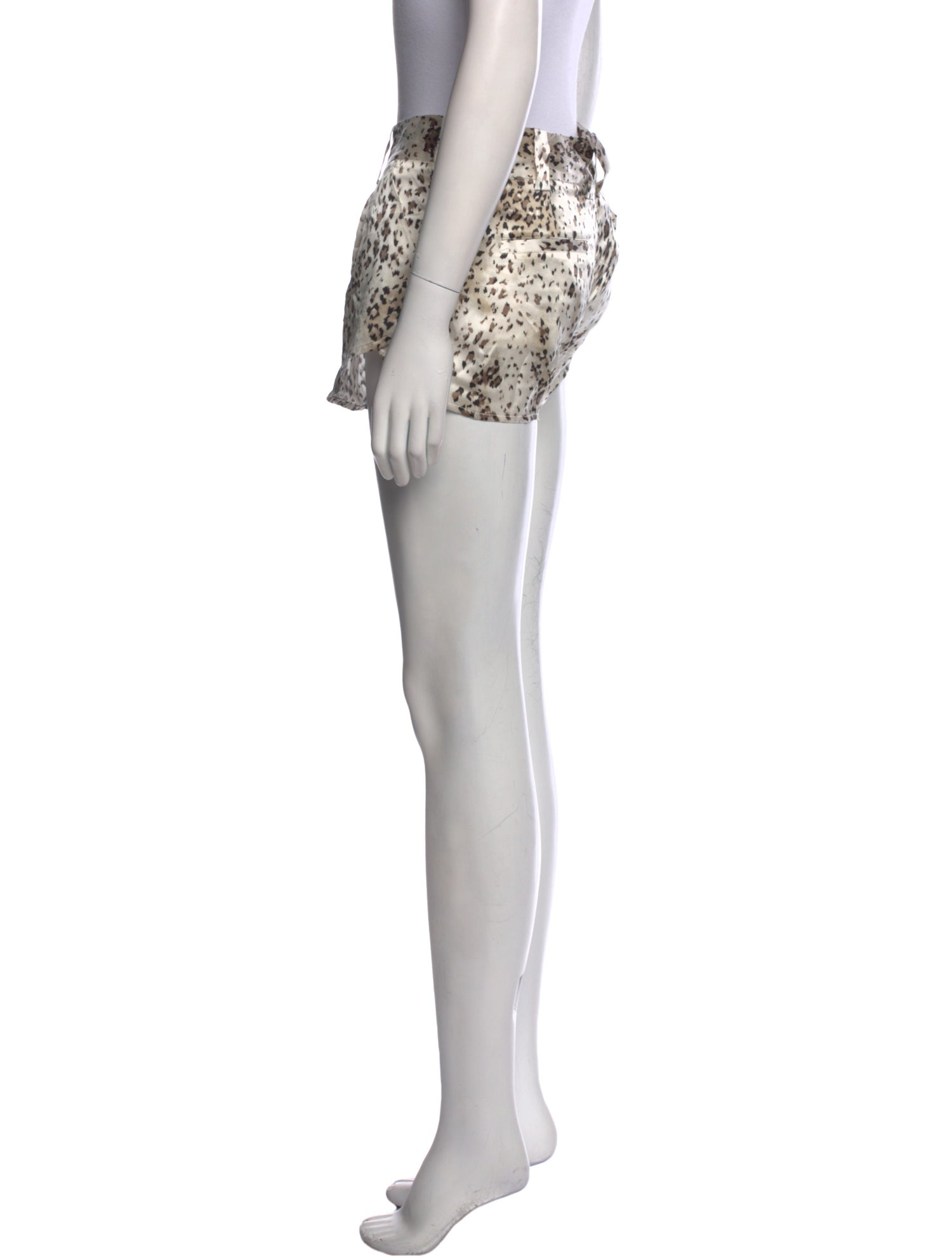 Alice + Olivia Silk Mini Shorts