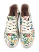 Alice + Olivia Leather Floral Print Sneakers