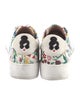 Alice + Olivia Leather Floral Print Sneakers