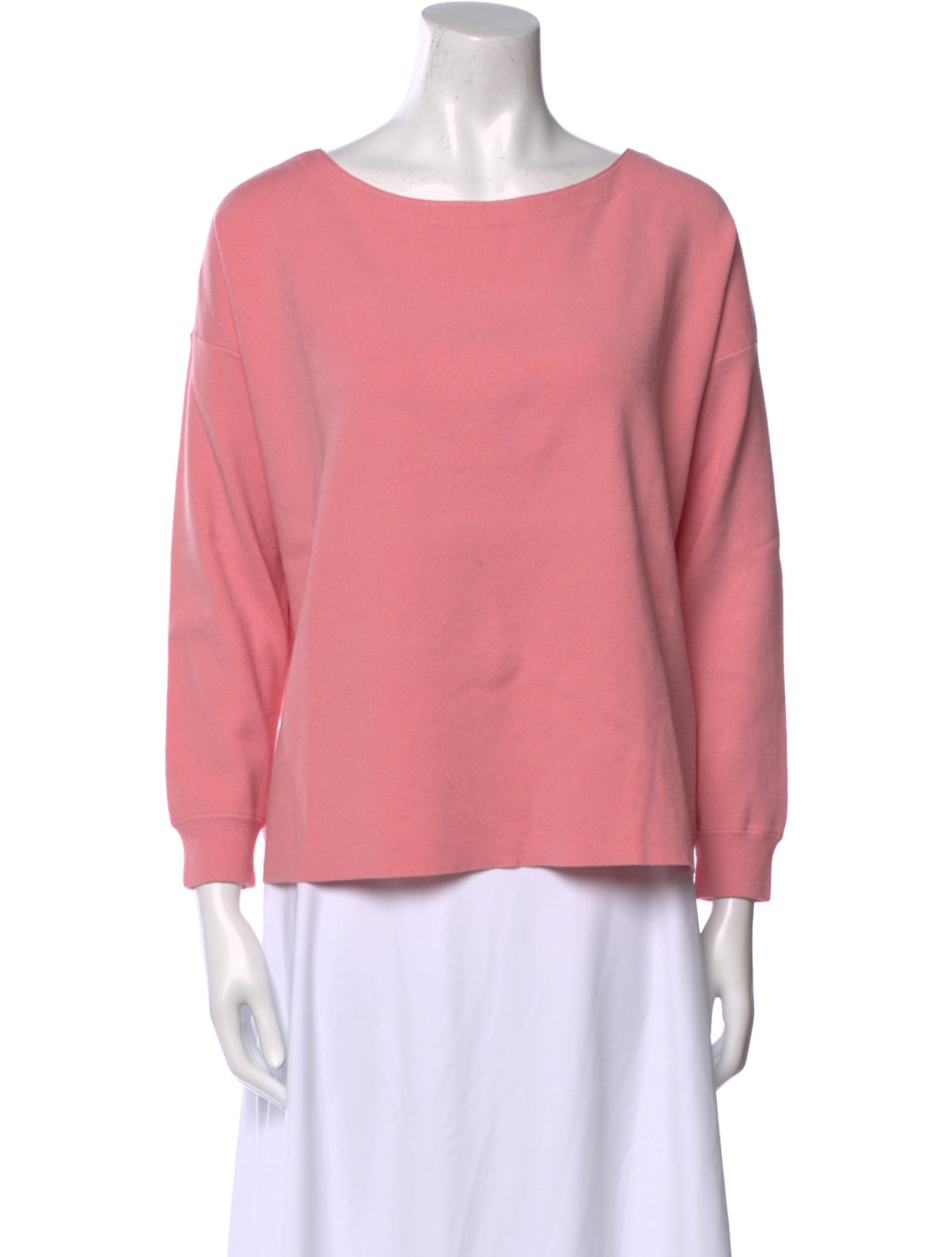 Alice + Olivia Scoop Neck Three-Quarter Sleeve Top