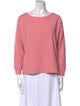 Alice + Olivia Scoop Neck Three-Quarter Sleeve Top