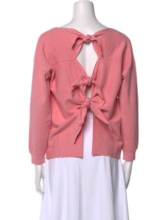 Alice + Olivia Scoop Neck Three-Quarter Sleeve Top