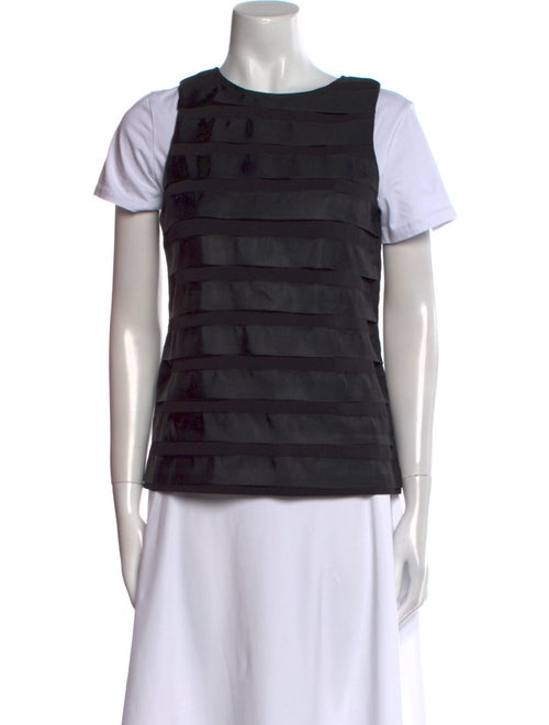 Alice + Olivia Silk Striped Top