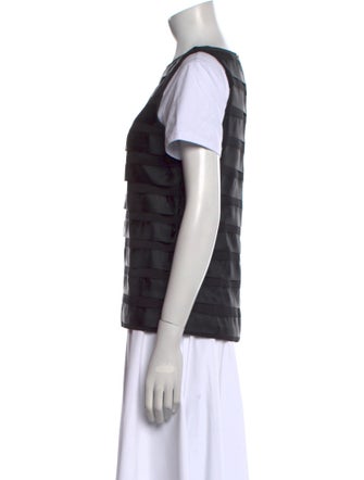 Alice + Olivia Silk Striped Top