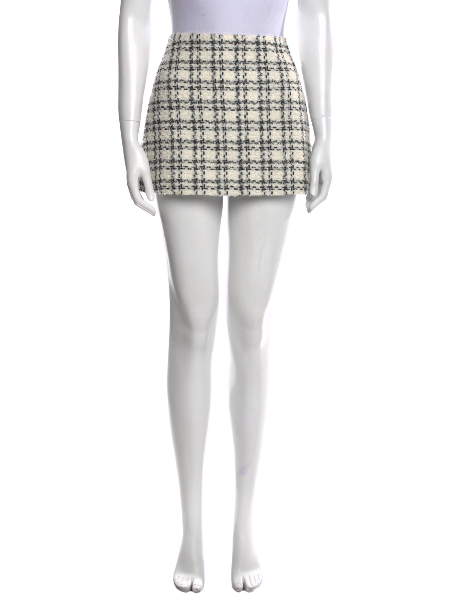 Alice + Olivia Tweed Pattern Mini Skirt