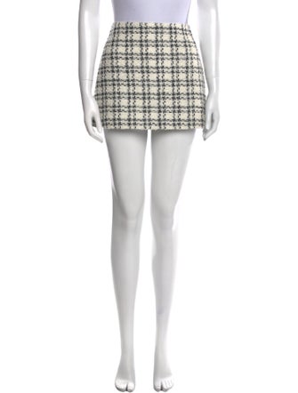 Alice + Olivia Tweed Pattern Mini Skirt