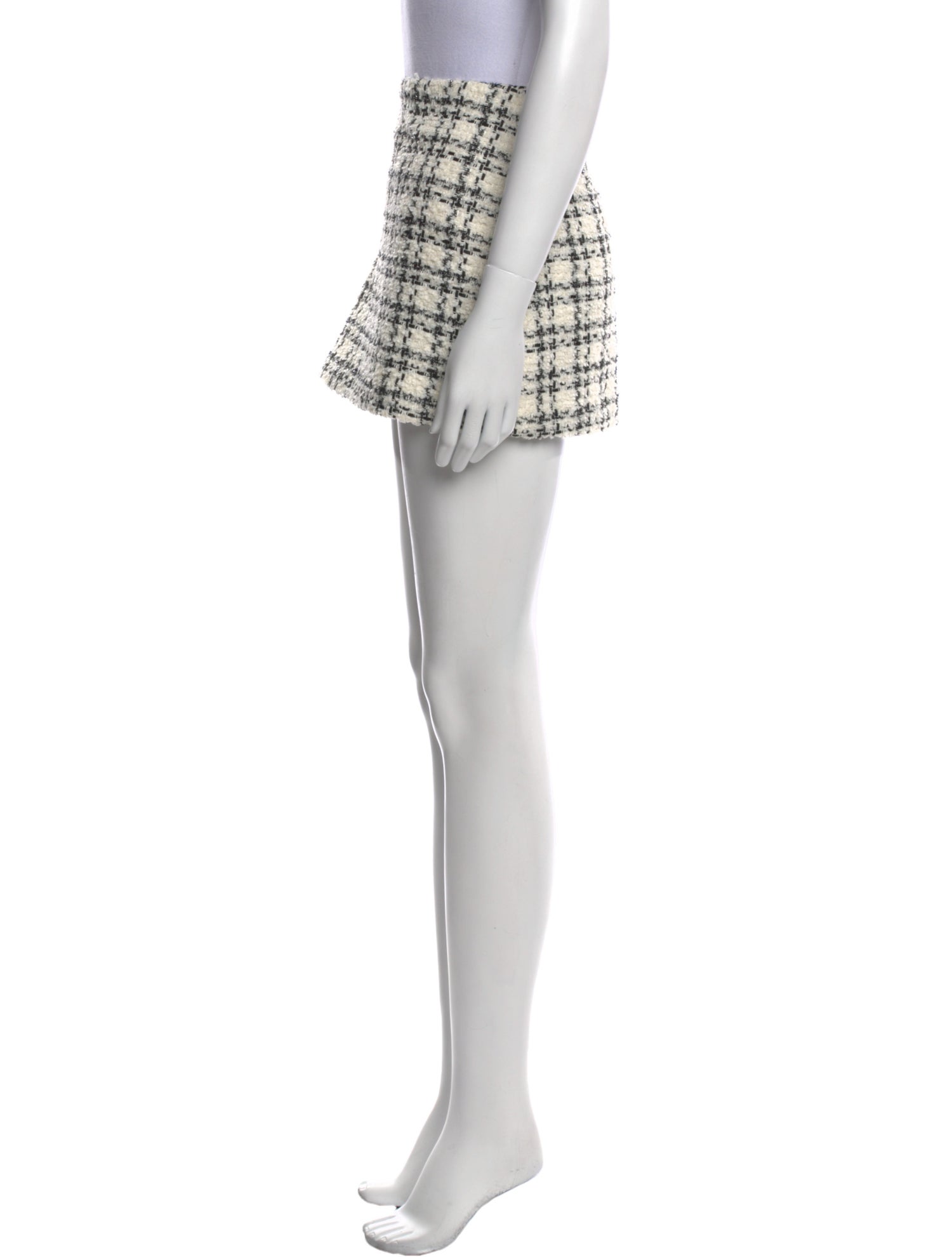 Alice + Olivia Tweed Pattern Mini Skirt