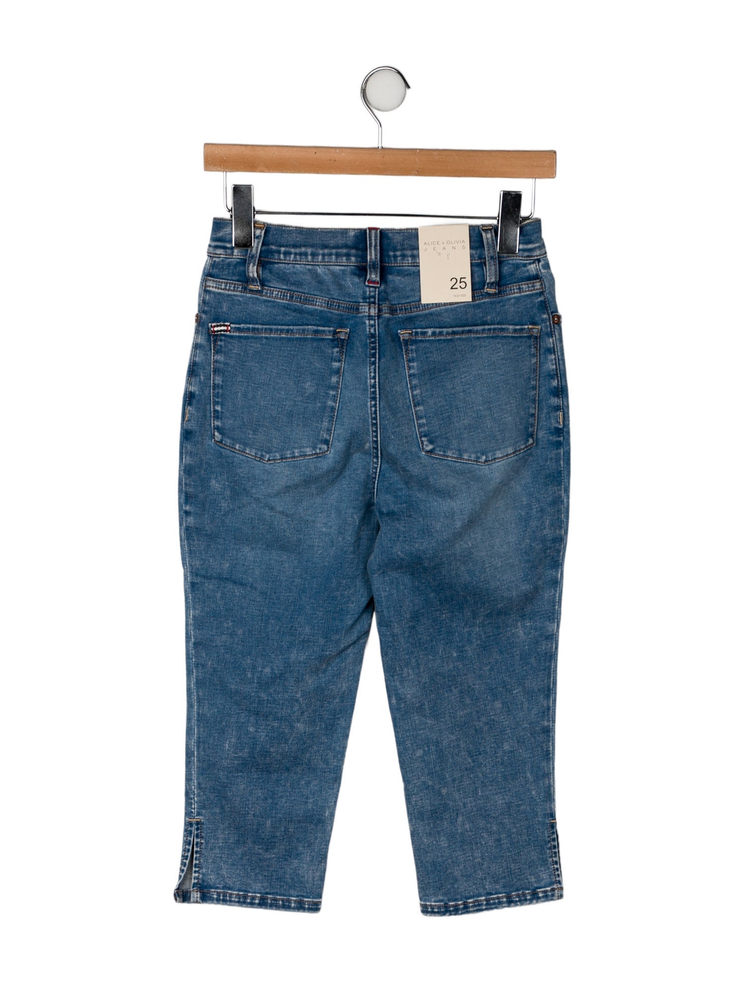 Alice + Olivia Mid-Rise Straight Leg Jeans w/ Tags