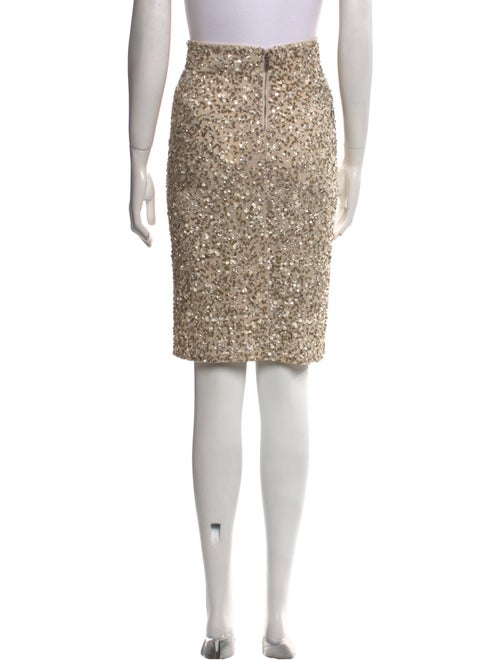 Alice + Olivia Crystal Embellishments Knee-Length Skirt