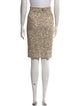 Alice + Olivia Crystal Embellishments Knee-Length Skirt