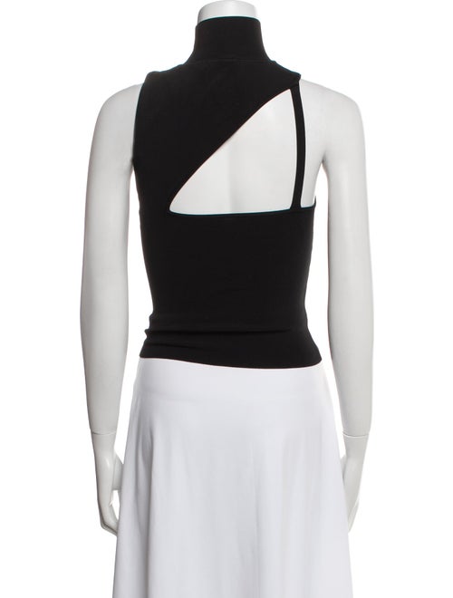 Alice + Olivia Turtleneck Sleeveless Crop Top