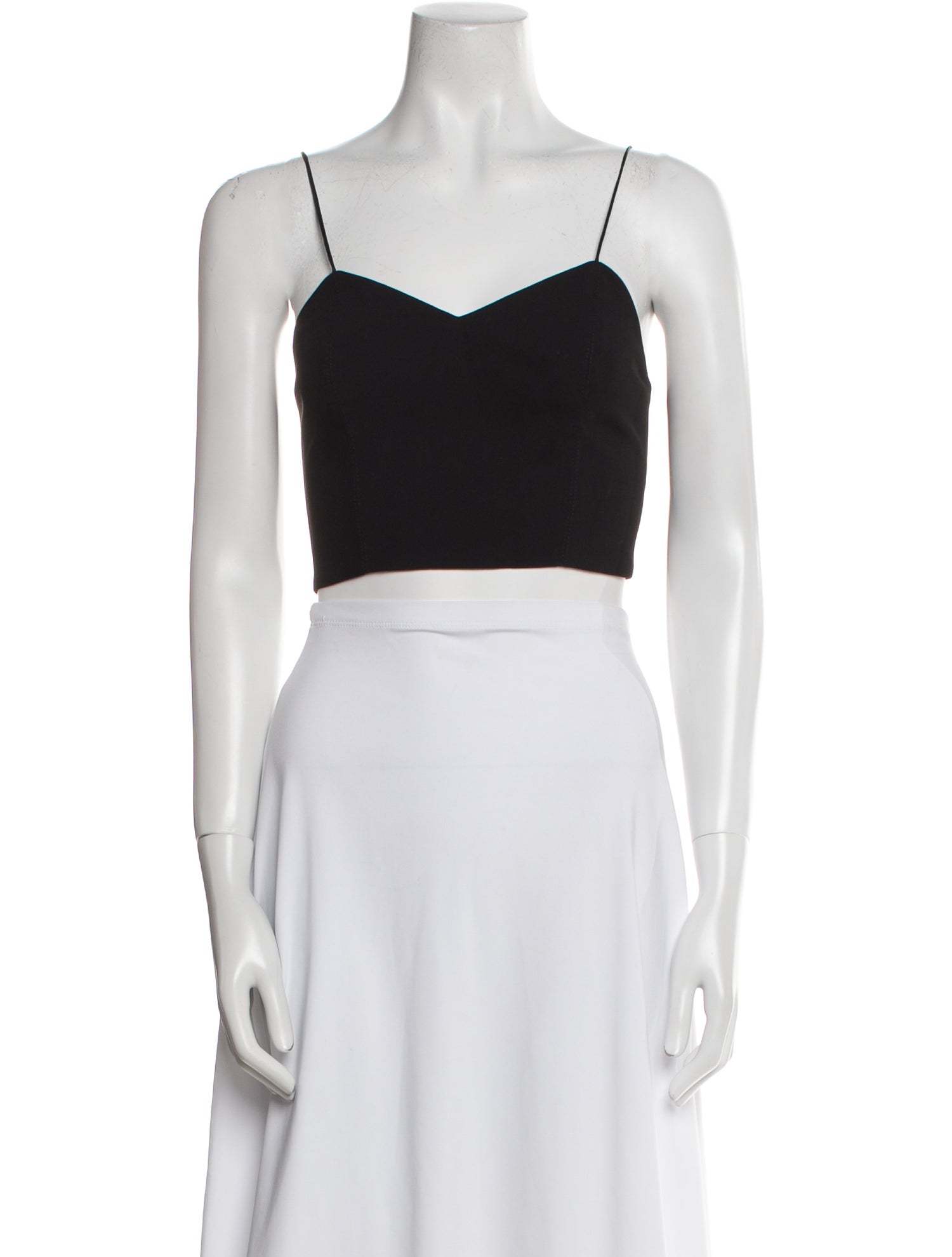 Alice + Olivia V-Neck Sleeveless Crop Top