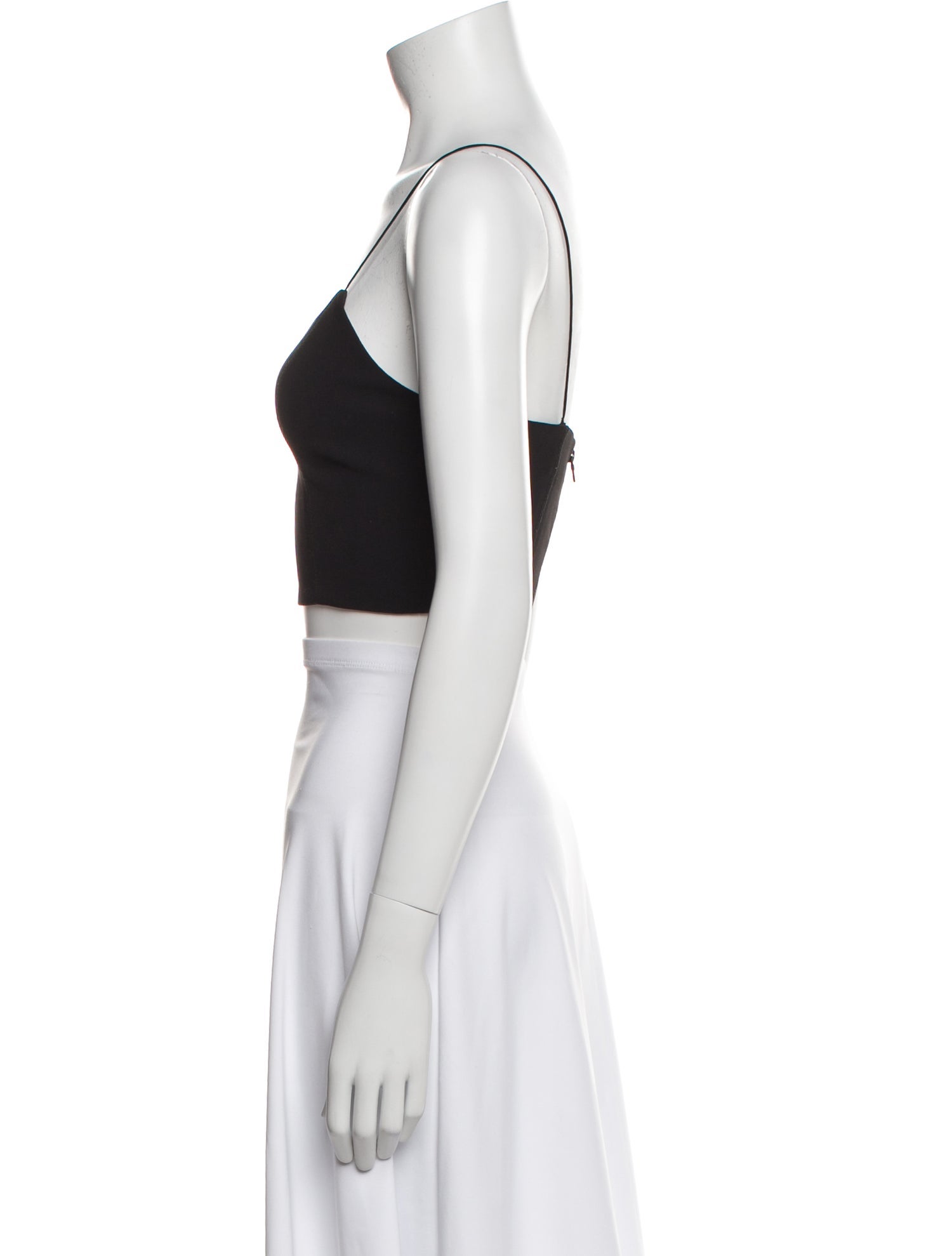 Alice + Olivia V-Neck Sleeveless Crop Top