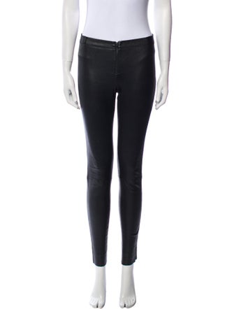 Alice + Olivia Lamb Leather Skinny Leg Pants