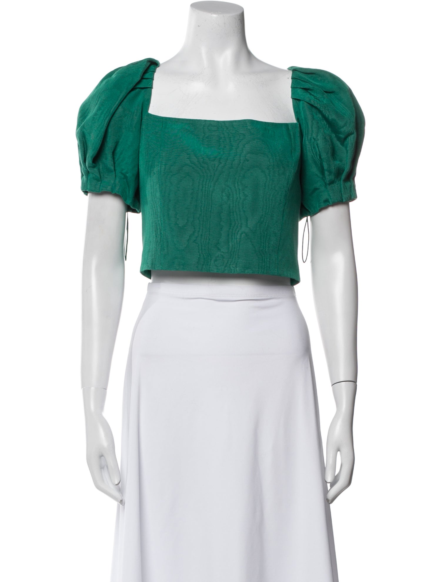 Alice + Olivia Square Neckline Short Sleeve Crop Top w/ Tags