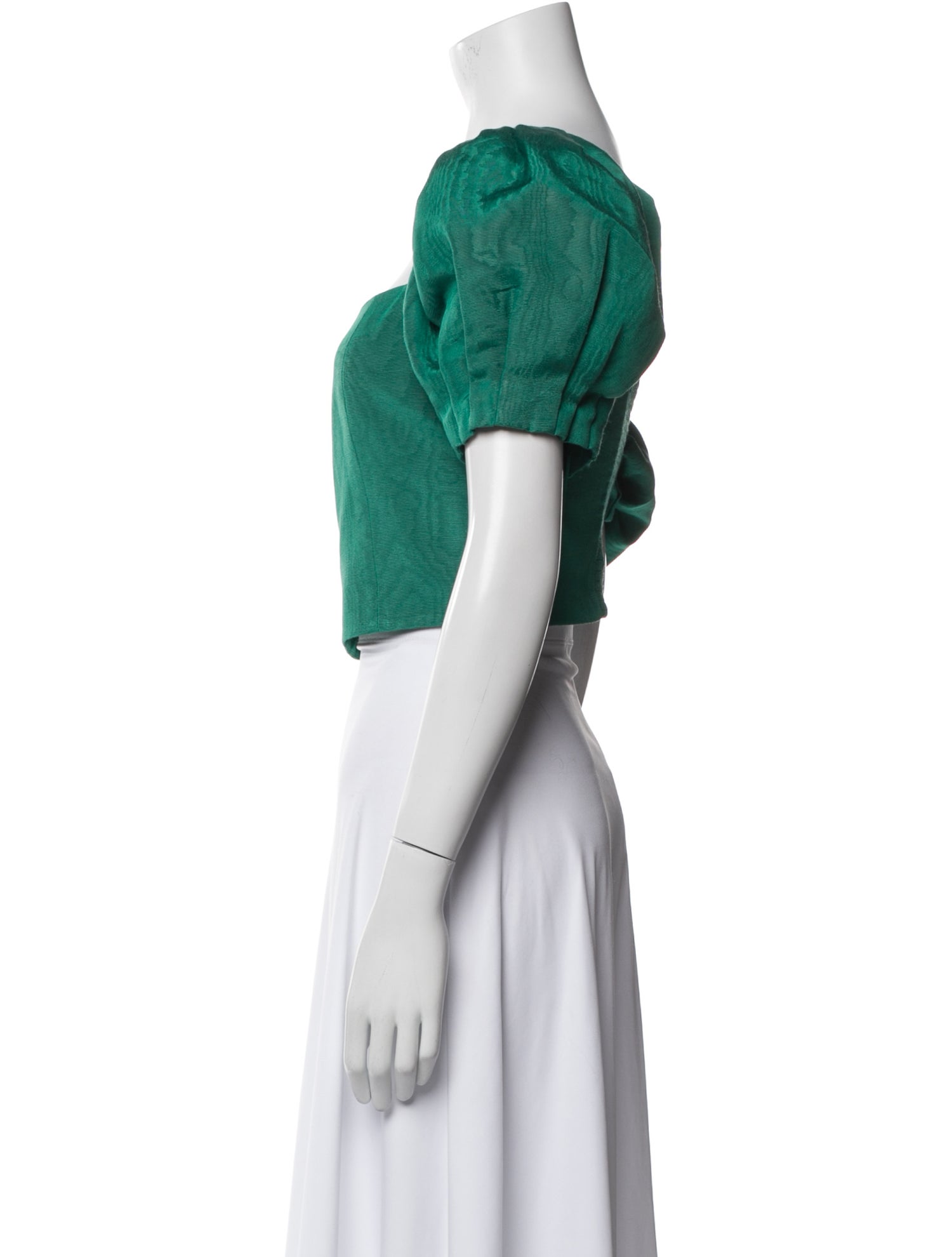 Alice + Olivia Square Neckline Short Sleeve Crop Top w/ Tags