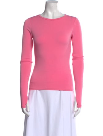 Alice + Olivia Crew Neck Long Sleeve Top