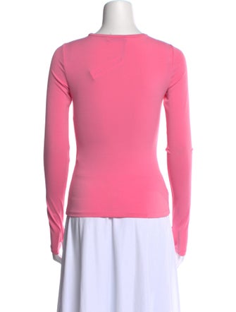 Alice + Olivia Crew Neck Long Sleeve Top