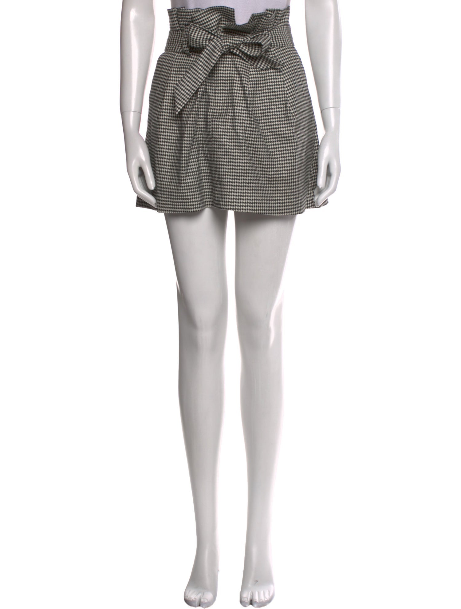 Alice + Olivia Houndstooth Print Mini Skirt