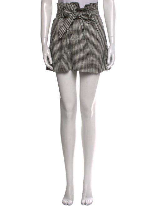 Alice + Olivia Houndstooth Print Mini Skirt