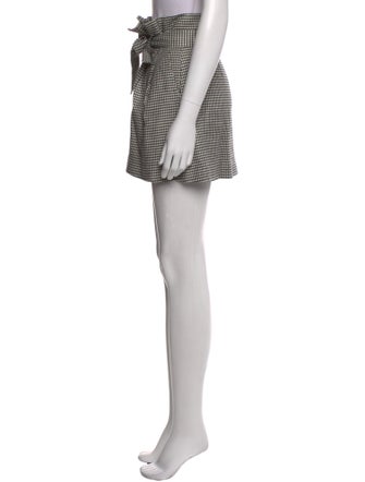 Alice + Olivia Houndstooth Print Mini Skirt